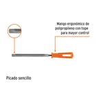 Lima triangular 8' para machete, 36 dpp, con mango, TRUPER 2
