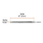Lima triangular 8' para machete, 36 dpp, TRUPER 3