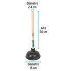 Bomba destapacaños de 15 cm, KLINTEK 3