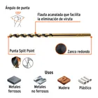Broca HSS 1/8' Trugold para metal, TRUPER EXPERT 3