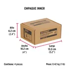 Bolsa con 50 casquillos dobles de aluminio, 1/8', FIERO 6