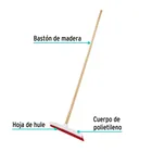 Jalador base plástico de 40 cm, con bastón de madera 2