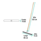 Jalador base acero galvanizado de 40cm, con bastón de madera 3