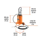 Bomba Inyectora Neumática de grasa, 12 Kg, TRUPER 3