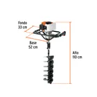 Ahoyadora/motoperforadora a gasolina 52 cc, TRUPER 3