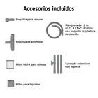 Aspiradora de sólidos y líquidos, 3 gal, plástica, negra 2