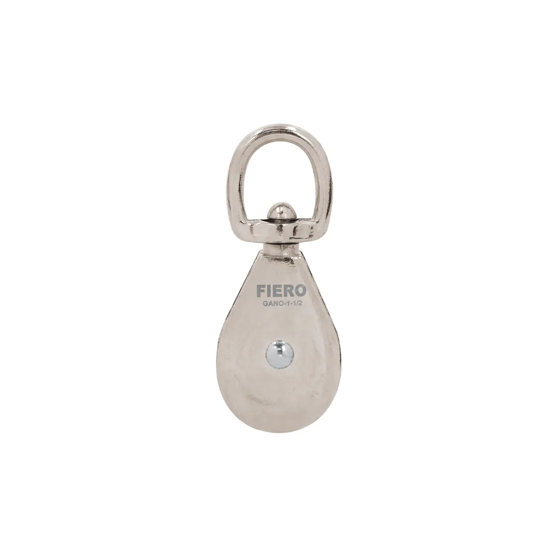 Garrucha para noria giratoria 1-1/2'sencilla niquelada,FIERO
