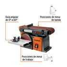 Lijadora de banda y disco 4 x 6', 1/2 HP (375 W), TRUPER 2