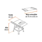 Sierra de mesa 10', 2-1/2 HP (1900 W), con base, TRUPER 3