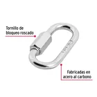 Bandola de acero de 3/16' con seguro, FIERO 3