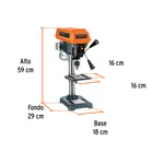 Taladro de banco 8', 1/3 HP (250 W), broquero 1/2', TRUPER 3