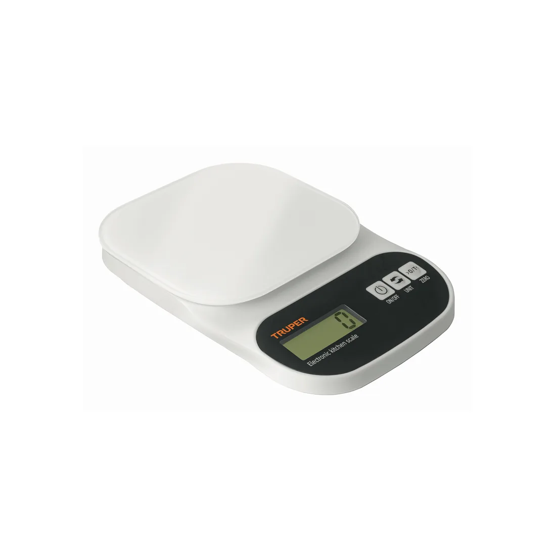 Báscula digital para cocina, plato de vidrio, 5 kg, TRUPER