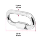 Bandola de acero de 3/8' con seguro, FIERO 2