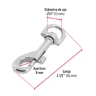 Bandola de zinc de 1/2' giratoria, FIERO 3