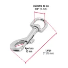 Bandola de zinc de 5/8' giratoria, FIERO 3