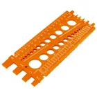 Regleta medidora de tuercas y tornillos, std y mm, TRUPER 1