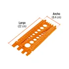 Regleta medidora de tuercas y tornillos, std y mm, TRUPER 4