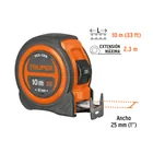 Flexómetro compacto contra impactos 10 m cinta 25 mm, TRUPER 3