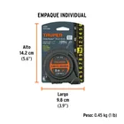 Flexómetro contra impactos 8 m, Cinta Negra 25 mm, TRUPER 6