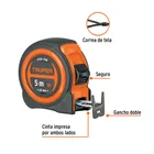 Flexómetro compacto contra impactos 5 m cinta 19 mm, TRUPER 2