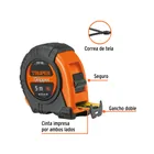 Flexómetro Gripper contra impactos 5 m cinta 19 mm, TRUPER 2