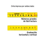 Flexómetro Gripper contra impactos 8 m cinta 25 mm, TRUPER 6
