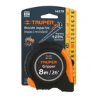 Flexómetro Gripper contra impactos 8 m cinta 25 mm, TRUPER 7