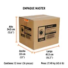 Flexómetro Gripper contra impactos 10 m cinta 32 mm, TRUPER 8