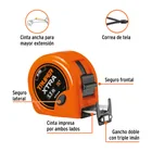Flexómetro XTRA 6 m cinta extra ancha 28 mm, TRUPER 2