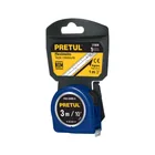 Flexómetro azul 3 m cinta 13 mm, en tarjeta, PRETUL 1