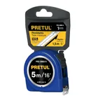 Flexómetro azul 5 m cinta 19 mm, en tarjeta, PRETUL 1