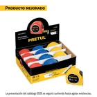 Flexómetro 6 m cinta 25 mm, en display box, PRETUL 1