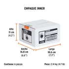 Flexómetro contra impactos 5.5 m, Cinta Negra 25 mm, TRUPER 7