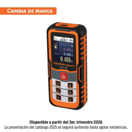 Medidor láser de distancia de 0.05 m a 100 m, TRUPER EXPERT