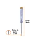 Probador de circuitos de corriente alterna 14 cm, TRUPER 2
