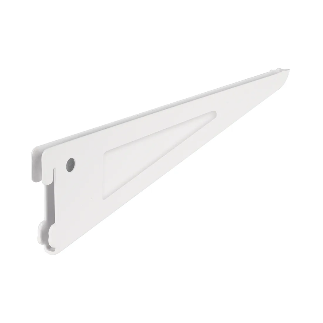 Ménsula plana blanca para cremallera doble, 27cm, FIERO