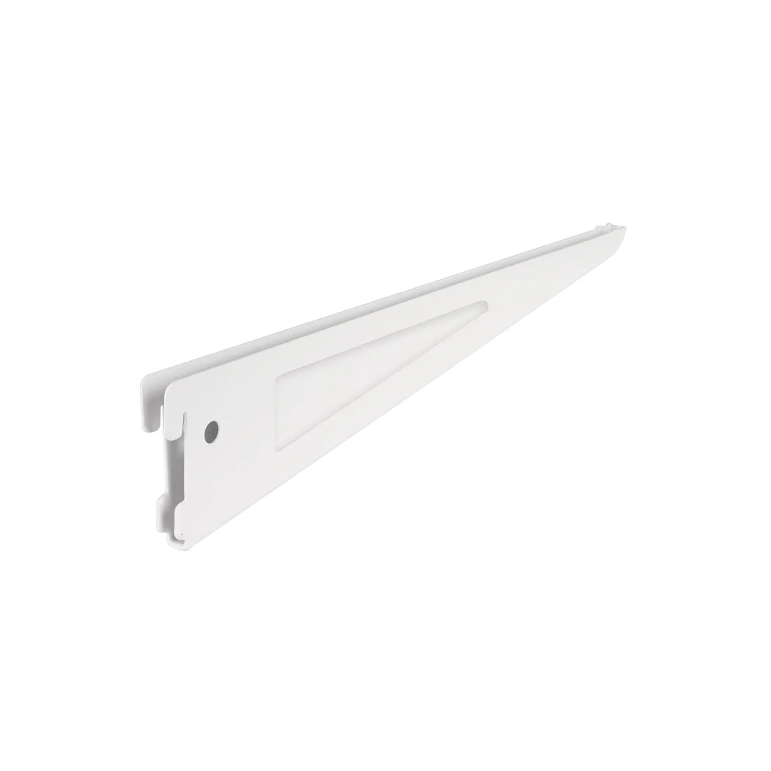 Ménsula plana blanca para cremallera doble, 32cm, FIERO