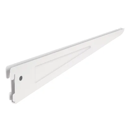 Ménsula plana blanca para cremallera doble, 37cm, FIERO