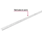 Cremallera doble blanca para ménsulas planas, 1m, FIERO 4