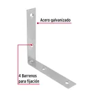 Bolsa con 24 escuadras esquineras 4' x 4', FIERO 4