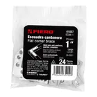 Bolsa c/24 escuadras planas cantoneras 1' x 1', FIERO 5