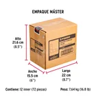 Bolsa c/24 escuadras planas cantoneras 1' x 1', FIERO 8