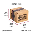 Metro de cable flexible 1/8' de acero 7x19 hilos, 75 m 4