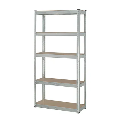 Estante metálico 5 repisas capacidad 35kg, 75x30x150, PRETUL