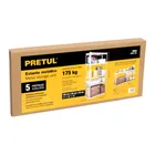 Estante metálico 5 repisas capacidad 35kg, 90x40x180, PRETUL 5