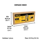 Estante metálico 5 repisas capacidad 60kg, 90x45x180, PRETUL 6