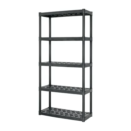 Estante plástico 5 repisas capacidad 70kg, 91x43x185, TRUPER