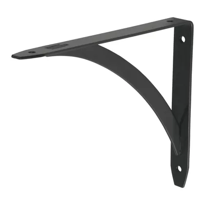 Ménsula reforzada negra 5 x 7', diseño barra, FIERO