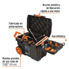 Caja para herramienta, 23'x17' con ruedas, mango telescópico 2