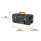 Caja para herramienta 23' industrial con broches metálicos 3